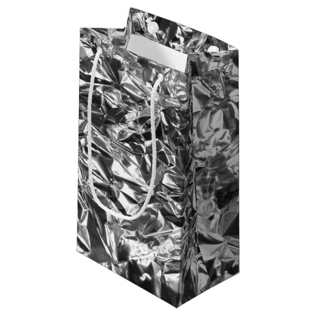 Farbe der Aluminiumfolie Kleine Geschenktüte (Vorderseite Schrägansicht)