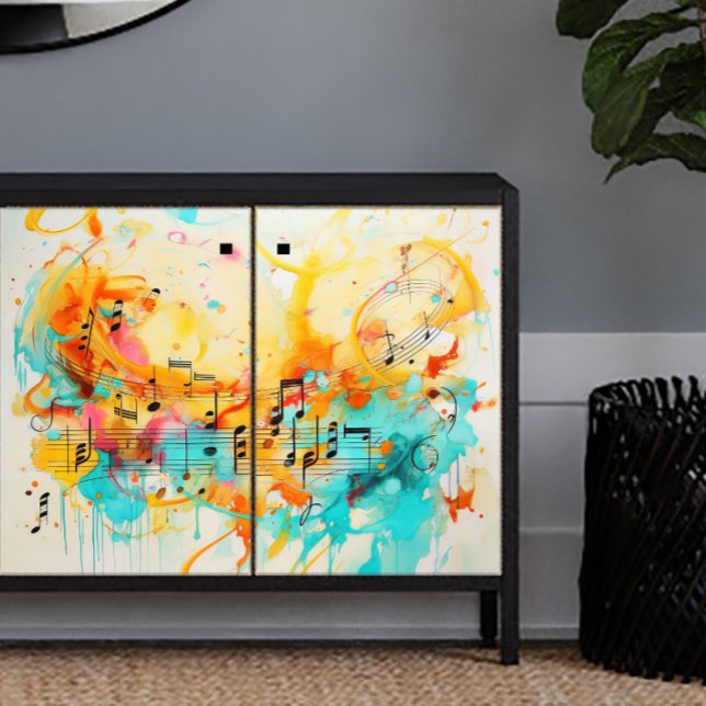 Farbe der Decoupage der Musik Seidenpapier (Von Creator hochgeladen)