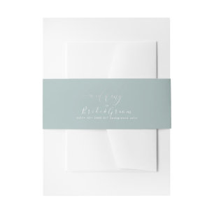 Farbe der grünen Würfel, Hochzeit Einladungsbanderole