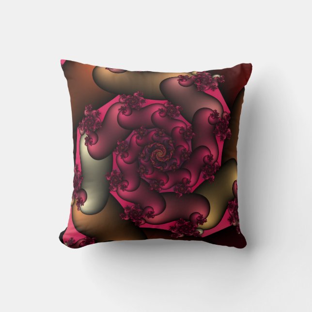 Farbe der Liebe Fraktale Kissen Kissen (Vorderseite)