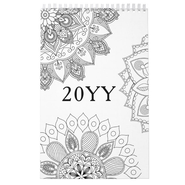 Farbe der Mandala-Muster Kalender (Titelbild)