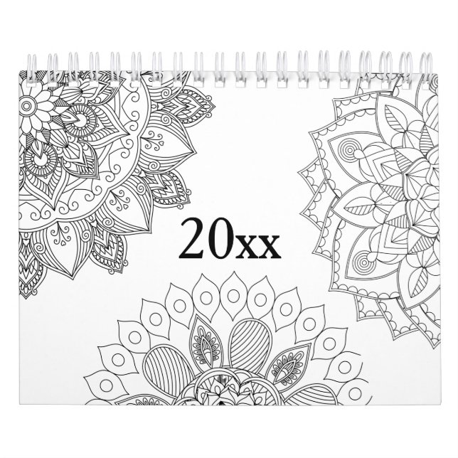 Farbe der Mandala-Muster Kalender (Titelbild)
