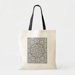 Farbe der Mandala Tote Tasche
