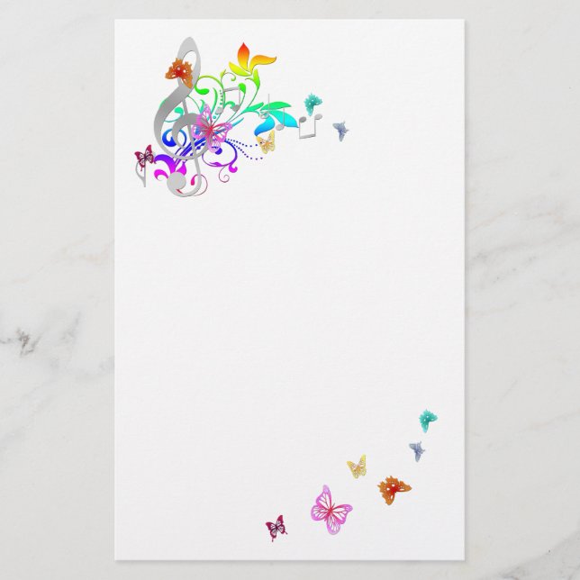 Farbe der Musik Briefpapier (Vorderseite)