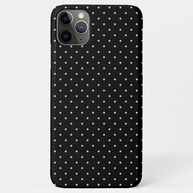 Farbe der Polka-Punkte auf schwarz klicken Case-Mate iPhone Hülle (Rückseite)