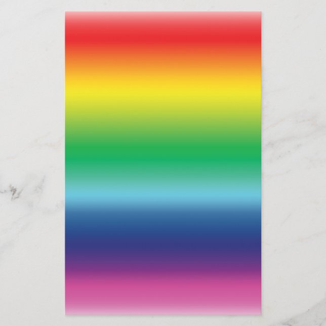 Farbe der Regenbogenflagge Briefpapier (Vorderseite)