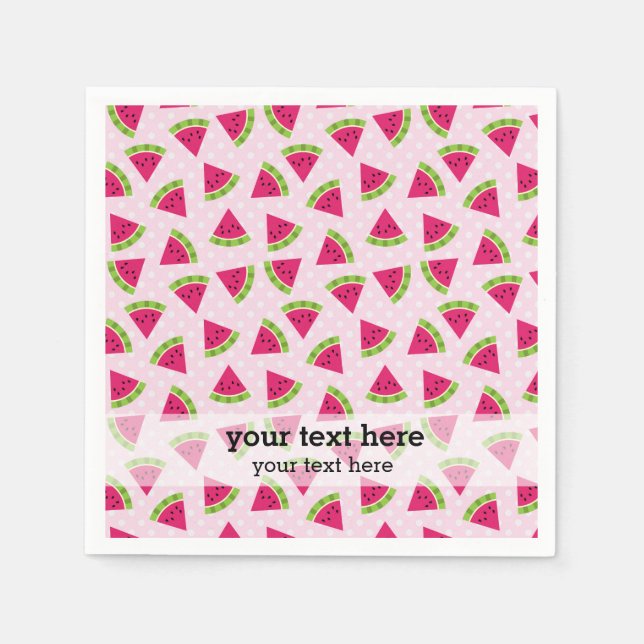 Farbe der Wassermelone Serviette (Vorderseite)