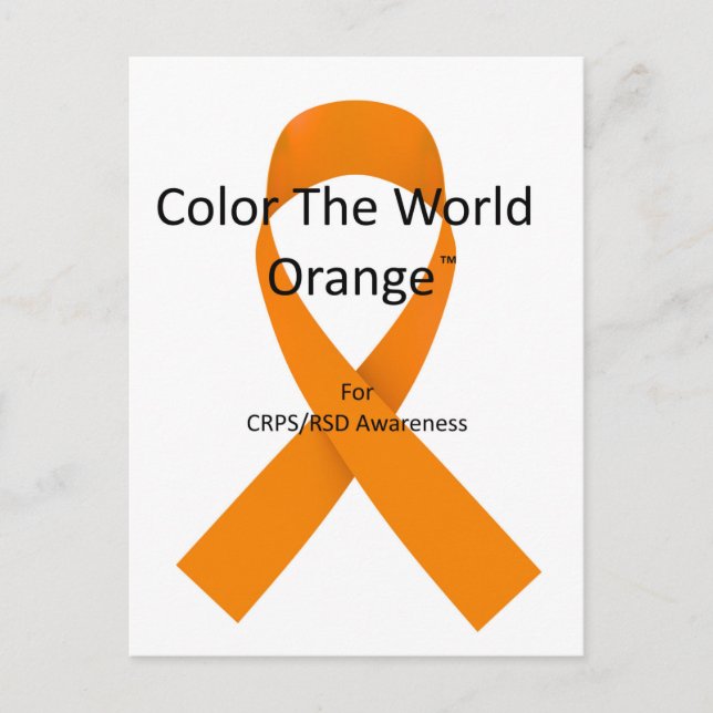 Farbe der World Orange™ Postkarte (Vorderseite)