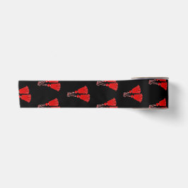 FARBE DES CHIC-RIBBON_RED TASSELS-DIY SATINBAND
