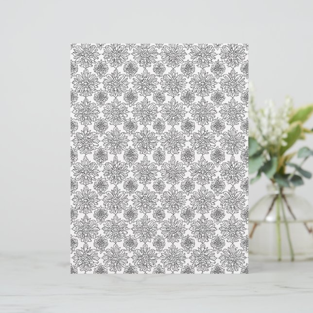 Farbe des eigenen Chrysanthemum-Schreibpapiers (Stehend Vorderseite)