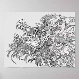 Farbe des eigenen Verzauberungsdrachen Poster