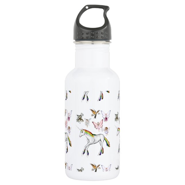 Farbe des Einhorns Trinkflasche (Vorderseite)