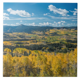 Farbe des Herbstes in flachen Tops   Routinemäßige Fliese