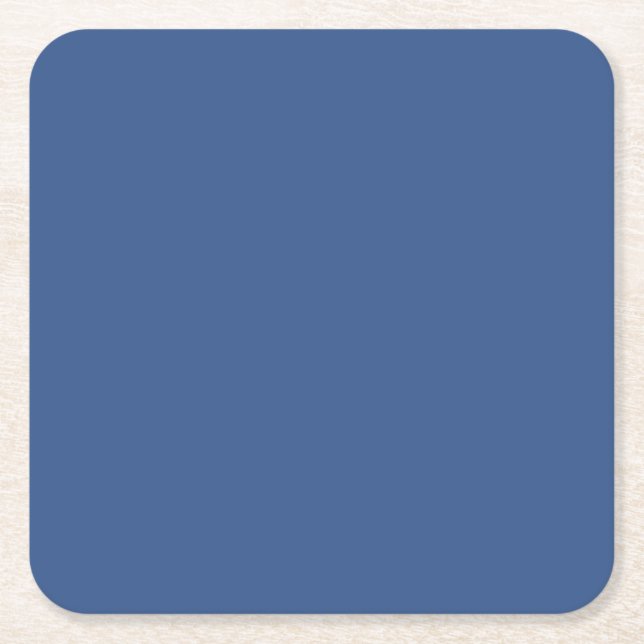 Farbe des Jahres 2020 Classic Blue 19-405 Rechteckiger Pappuntersetzer (Vorderseite)