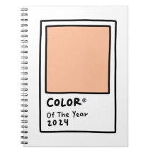 Farbe des Jahres 2024 Peach Fuzz Card Notebook