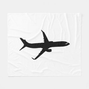 Farbe des Jetliner-Schattenflugs für Flugzeuge Fleecedecke