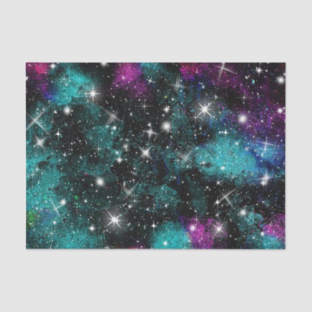 Farbe des kosmischen Wassers 2 Seidenpapier (Vorderseite)