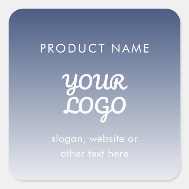 Farbe des Logos Quadratischer Aufkleber (Vorderseite)