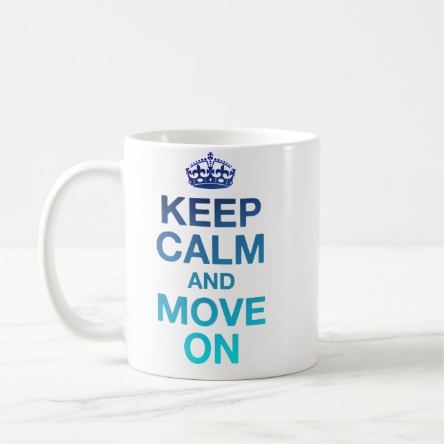 Farbe des Ozeans - Behalten Ruhe Kaffeetasse (Links)