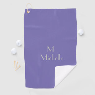 Farbe des Periwinkels - Hinzufügen von Monogramm  Golfhandtuch