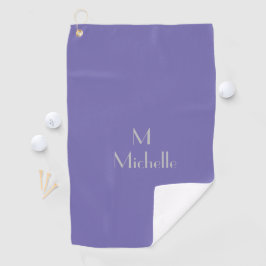 Farbe des Periwinkels - Hinzufügen von Monogramm u Golfhandtuch