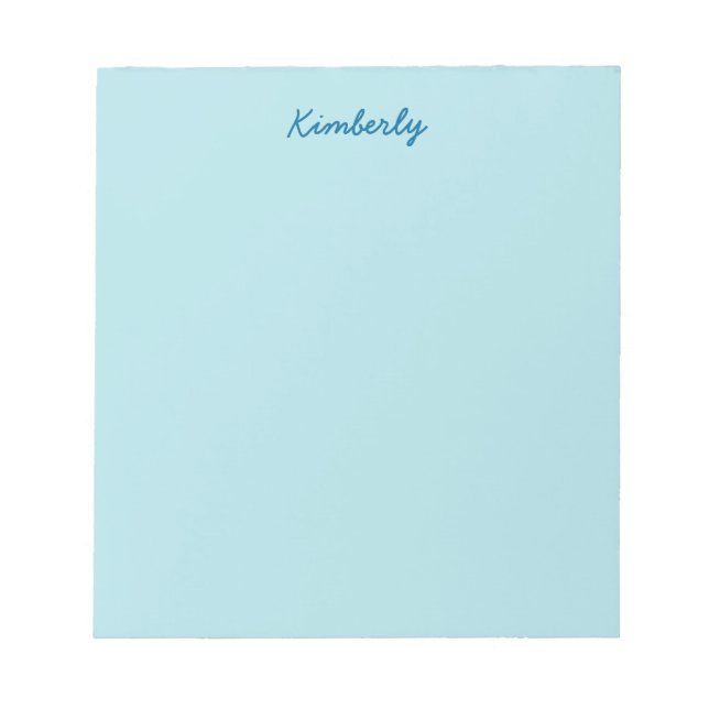 Farbe des Pulvers Blau Notizblock (Vorderseite)