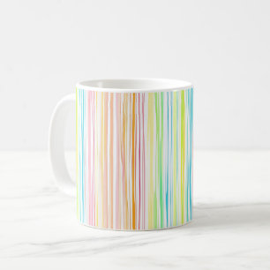 Farbe des Streifenmusters bei Pastellstreifen Kaffeetasse