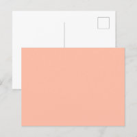Farbe des Trends - Soft Peach Solid Postcard