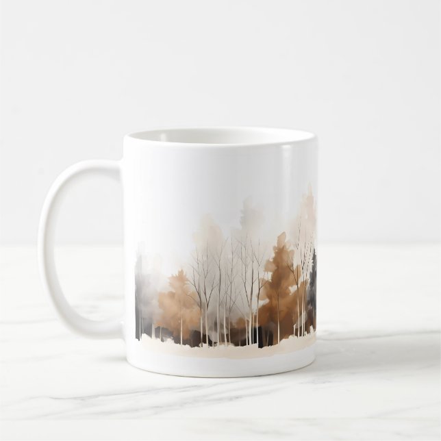 Farbe des Waldes Kaffeetasse (Links)