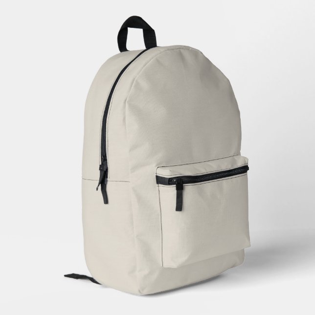 Farbe des weißen Kaffees Bedruckter Rucksack (Rückseitige Ecke links)