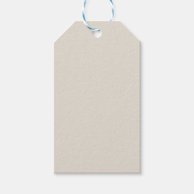 Farbe des weißen Kaffees Geschenkanhänger (Vorderseite)