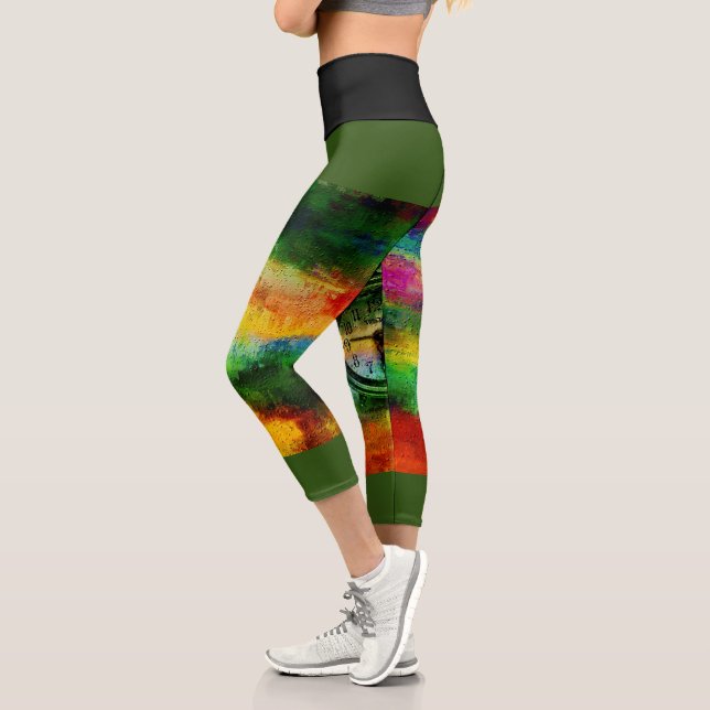 Farbe gemischt capri leggings (Links)