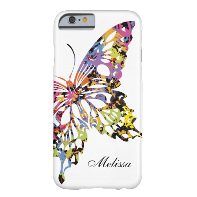 Farbe gespritzter Schmetterling iPhone 6 Kasten Case-Mate iPhone Hülle (Rückseite)
