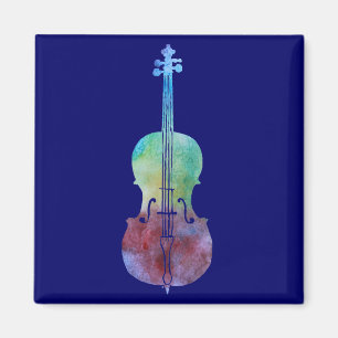 Farbe gewaschenes Cello Magnet
