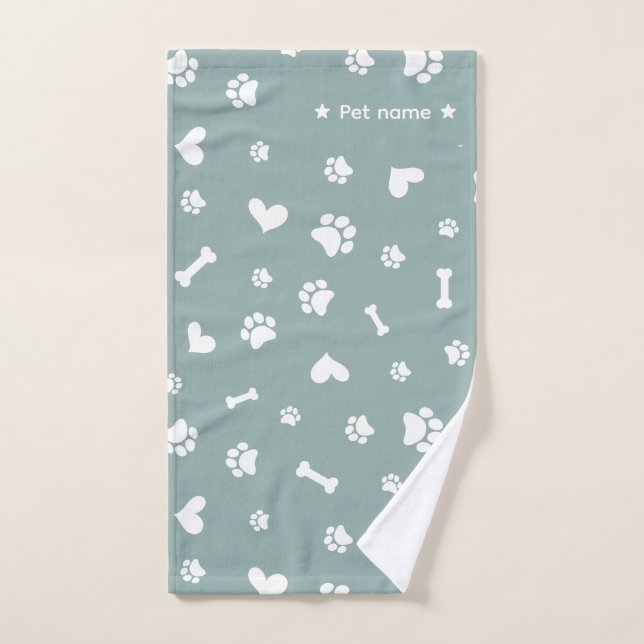 Farbe Grün Paw Druck Handtuch (Handtuch)
