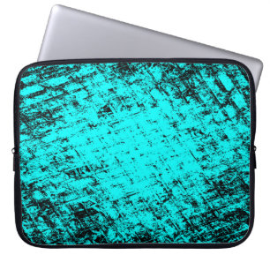 Farbe grunge türkis Hintergrund. Halftone Laptopschutzhülle