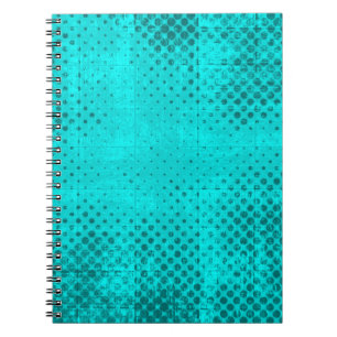 Farbe grunge türkis Hintergrund. Halftone Notizblock