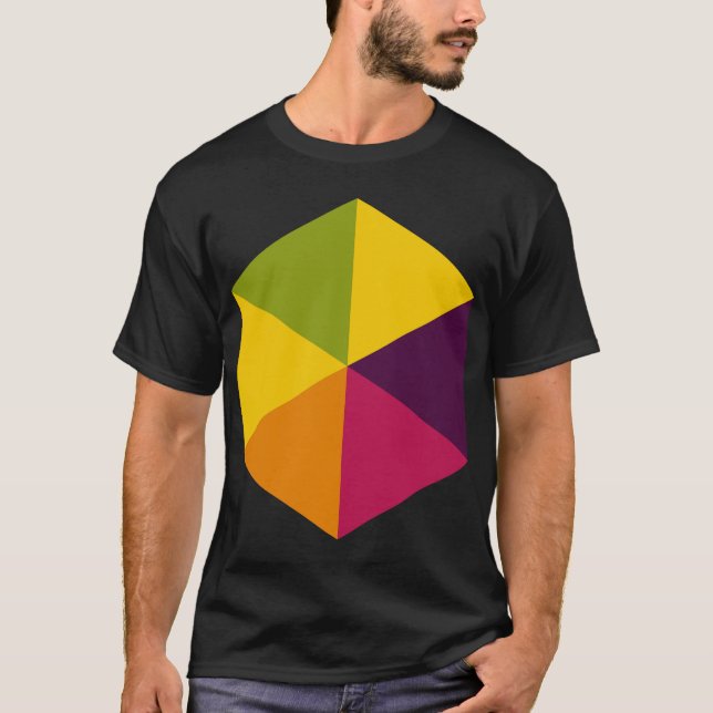 Farbe Hexagon 01 T-Shirt (Vorderseite)