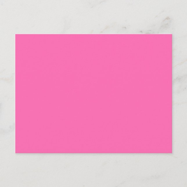 Farbe Hotpink Postkarte (Vorderseite)