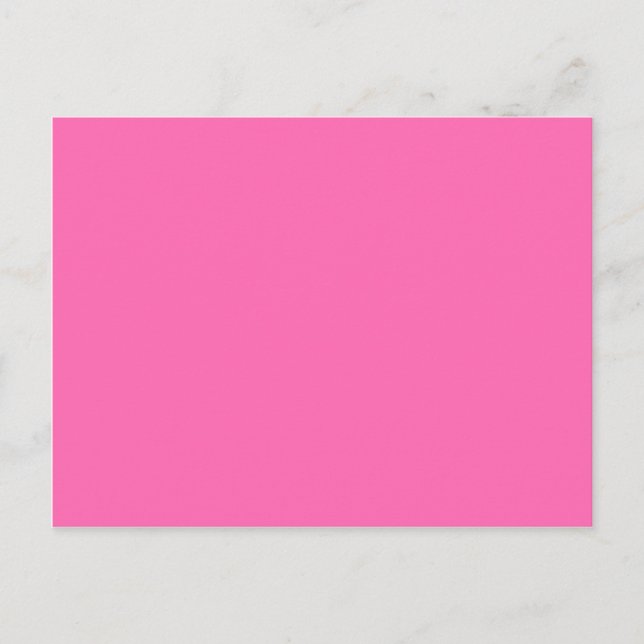 Farbe Hotpink Postkarte (Vorderseite)