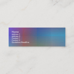 Farbe I - Vorlage Mini Visitenkarte