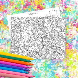 Farbe Ich in B4, die botanische ・ individuell gebe Postkarte