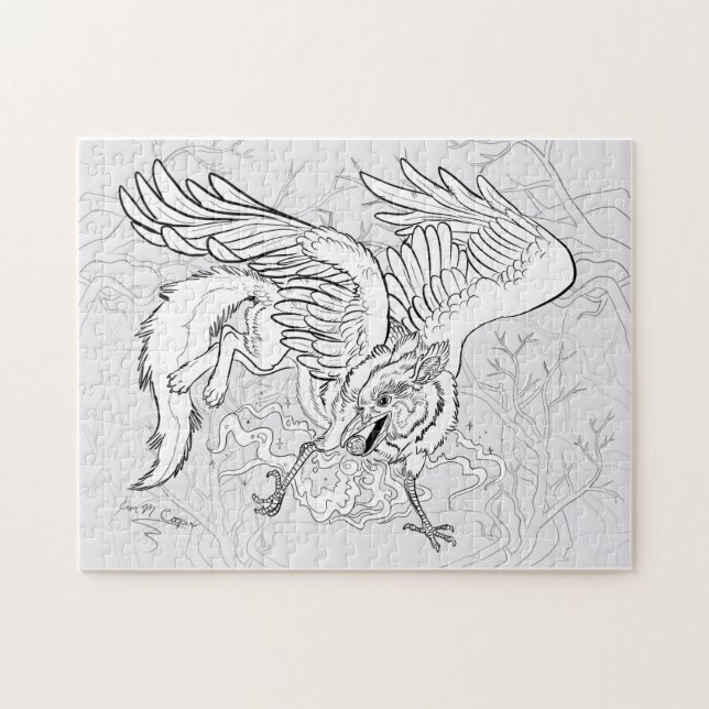 Farbe Ihr eigener Raven Griffin (Horizontal)