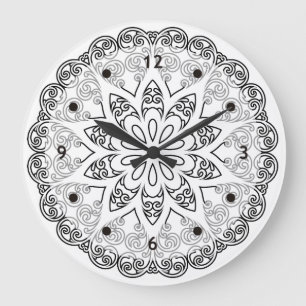 Farbe Ihr eigenes MANDALA - Farbbuch 1 Große Wanduhr
