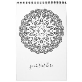 Farbe Ihr eigenes MANDALA - Farbbuch 1 Kalender