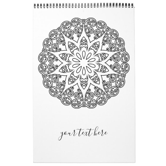 Farbe Ihr eigenes MANDALA - Farbbuch 1 Kalender (Titelbild)
