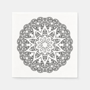 Farbe Ihr eigenes MANDALA - Farbbuch 1 Serviette