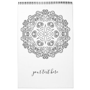 Farbe Ihr eigenes MANDALA - Farbbuch 2 Kalender