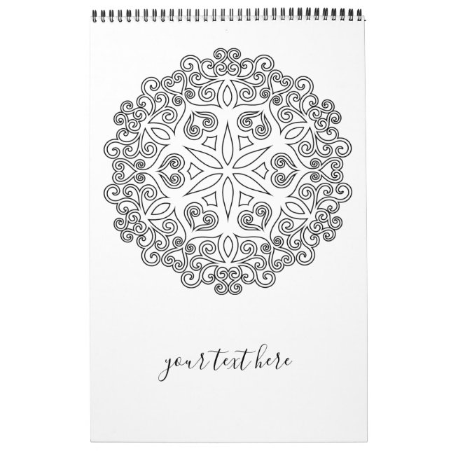 Farbe Ihr eigenes MANDALA - Farbbuch 2 Kalender (Titelbild)