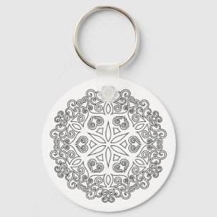 Farbe Ihr eigenes MANDALA - Farbbuch 2 Schlüsselanhänger